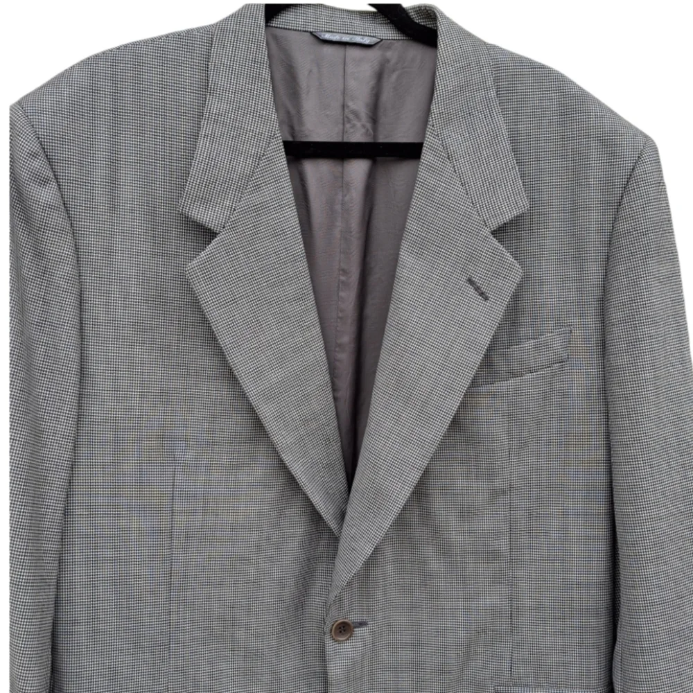 Canali Proposta Gray Houndstooth Dinner Jacket Made in Italy Men Size US 44R